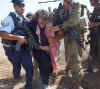 Beit Awwa 19/09/04 - l'arresto di un anarchico israeliano - foto AP